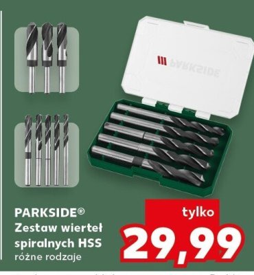 Zestaw wierteł spiralnych HSS PARKSIDE różne rodzaje promocja w Kaufland