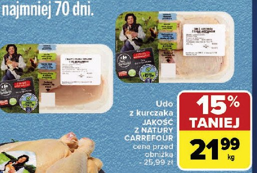 Udo z kurczaka Jakość z natury carrefour promocja w Carrefour