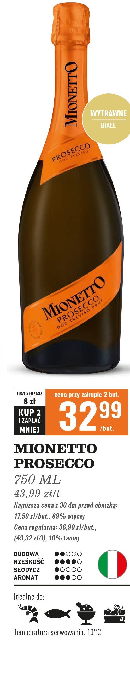 Wino Mionetto prosecco promocja w Biedronka