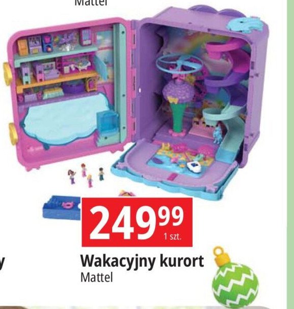 Polly pocket wakacyjny kurort w walizce promocja w Leclerc