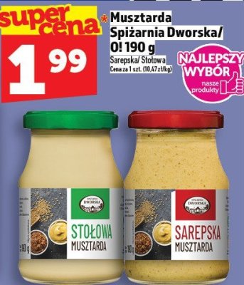 Musztarda Spiżarnia Dworska/Graal 190g promocja w TOPAZ