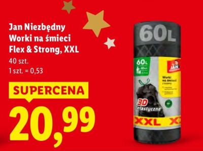 Worki na śmieci Flex & Strong XXL promocja w Lidl