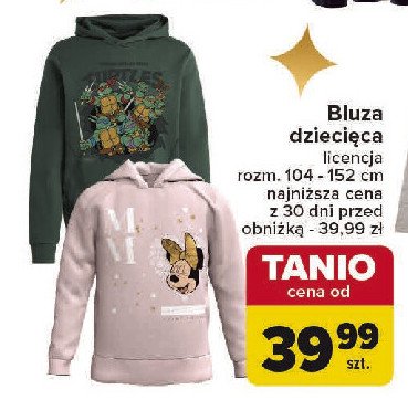 Bluza dziecięca rozm. 104-152 promocja w Carrefour