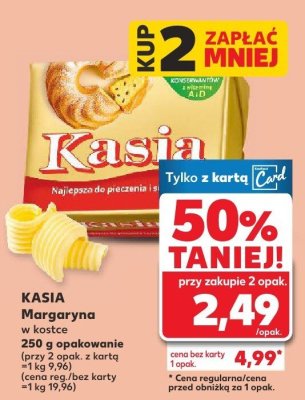 Margaryna w kostce 250 g promocja w Kaufland