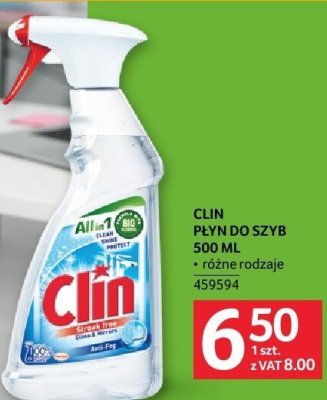 CLIN PŁYN DO SZYB 500 ML różne rodzaje promocja w Selgros