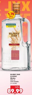 Wódka Hlibny Dar Classic promocja w Kaufland