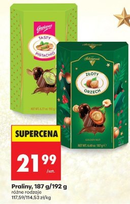Praliny, 187 g/192 g promocja w Biedronka