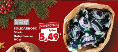 Śliwka nałęczowska Solidarność promocja w Kaufland