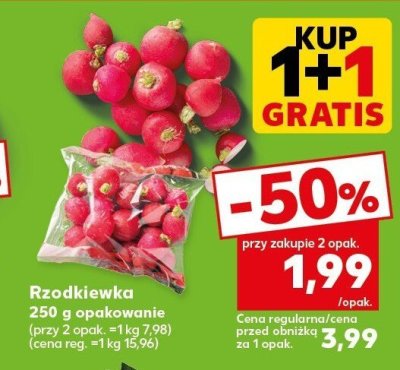 Rzodkiewka 250g  promocja w Kaufland