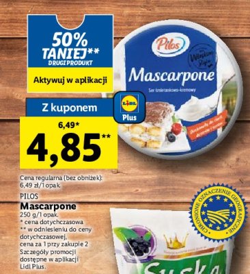 Serek mascarpone Pilos promocja