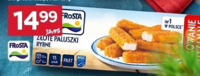 Złote paluszki rybne z fileta Frosta promocja w Stokrotka