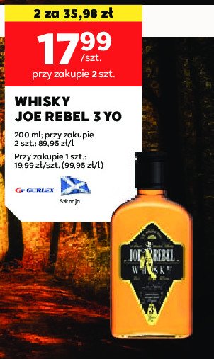 Whiskey JOE REBEL promocja