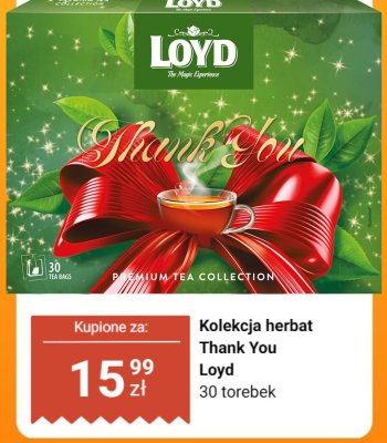 Kolekcja herbat Thank You Loyd promocja w Dino
