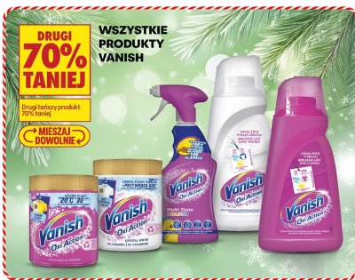 Wszystkie produkty Vanish drugi -70% promocja w Biedronka