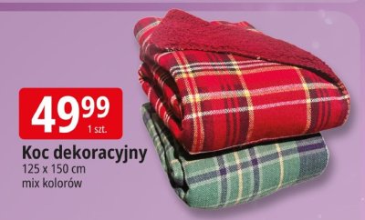Koc dekoracyjny promocja w Leclerc