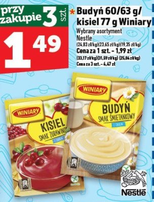 Budyń 60/63 g / Kisiel 77 g Winiary promocja w TOPAZ