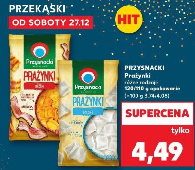 Prażynki różne rodzaje Przysnacki promocja w Kaufland
