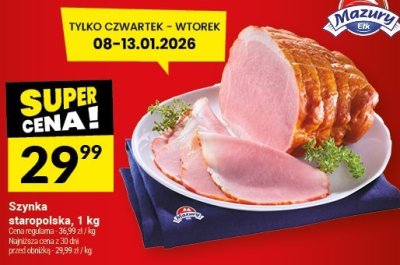 Szynka staropolska, 1 kg promocja w Twój Market