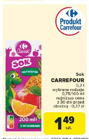 Sok multiwitamina Carrefour promocja