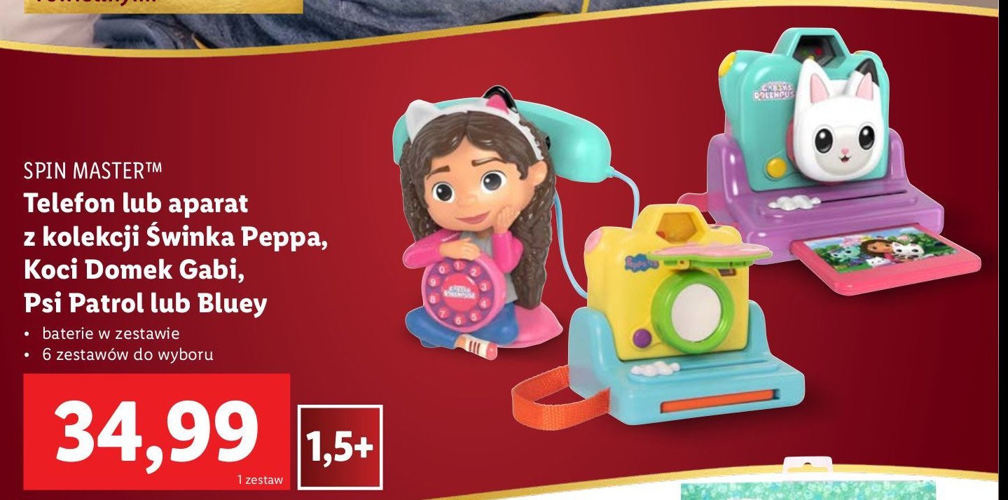 Telefon koci domek gabi Spin master promocja w Lidl