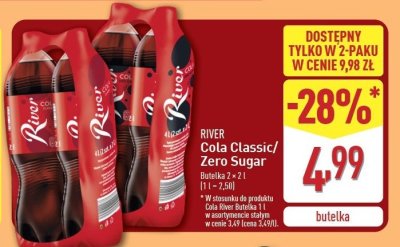 Napój cola zero River promocja
