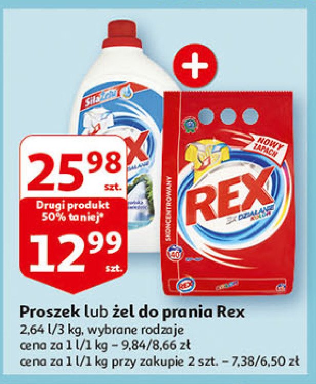Żel do prania amazonia freshness Rex 3x action white promocja