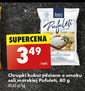 Chrupki z solą morską Pufli promocja