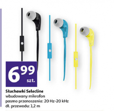 S艂uchawki z mikrofonem Selecline promocja