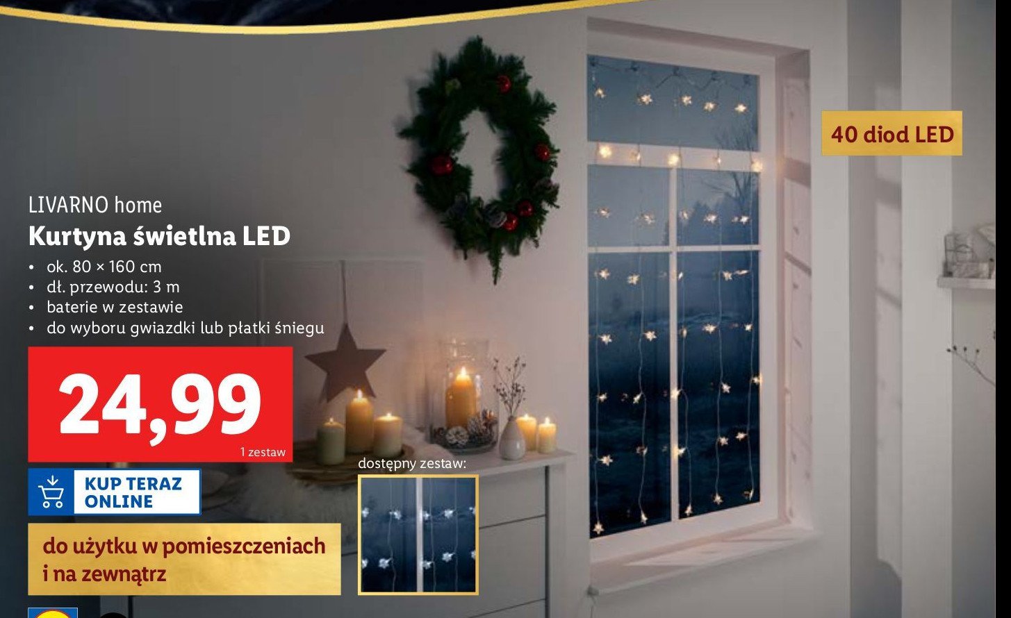 Kurtyna led LIVARNO HOME promocja