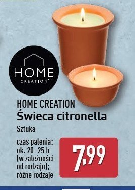 Świeca ogrodowa citronella Home creation promocja