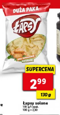Prażynki ziemniaczane naturalne Łapsy promocja
