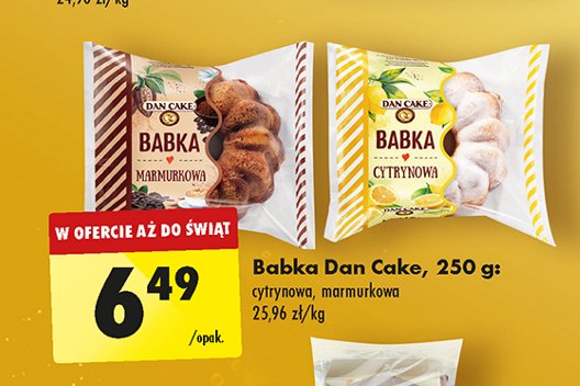 Babka cytrynowa Dan cake promocja w Biedronka