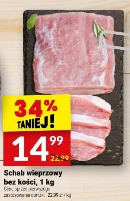 Schab wieprzowy bez kości, 1 kg promocja w Twój Market