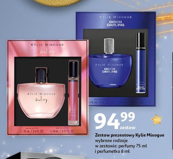 Zestaw w pudełku disco darling: perefumy 75 ml + perfumetka 8 ml KYLIE MINOGUE promocja w Auchan