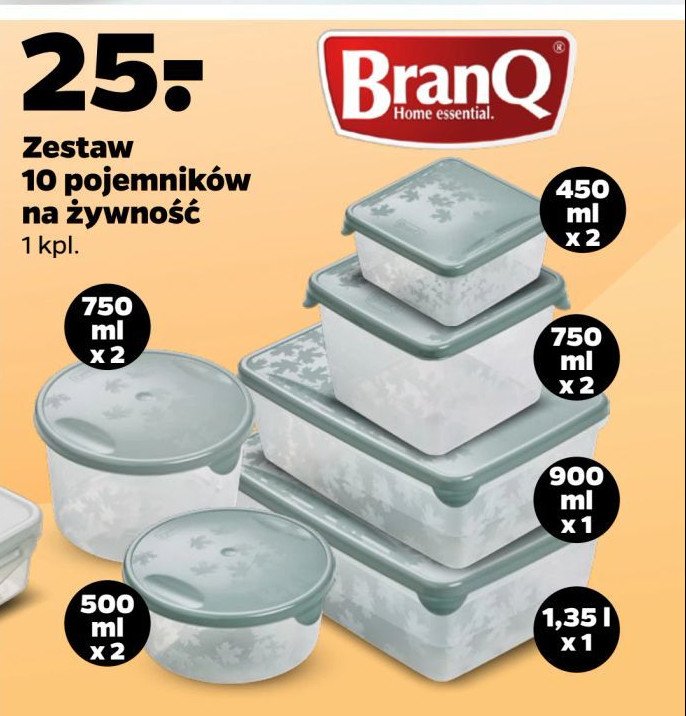 Pojemniki do żywności Branq promocja