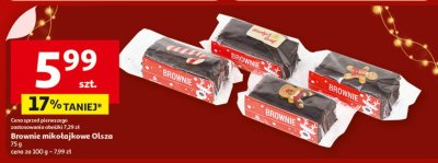 Brownie mikołajkowe Olsza, 75 g promocja w Auchan
