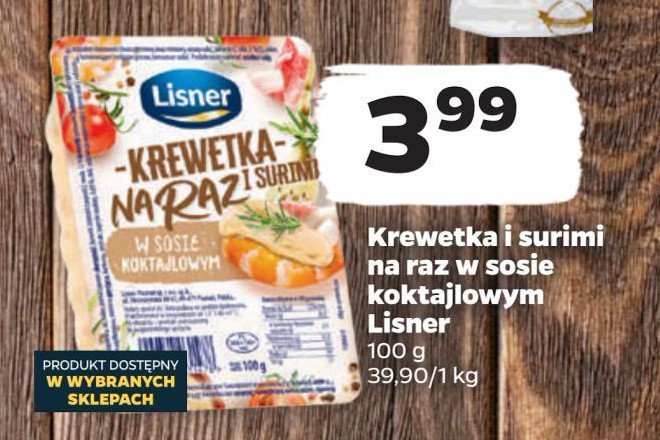 Krewetka na raz w sosie koktajlowym Lisner krewetka na raz promocja