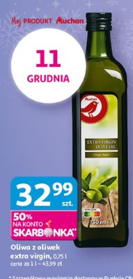 Oliwa z oliwek extra virgin 0,75l promocja w Auchan