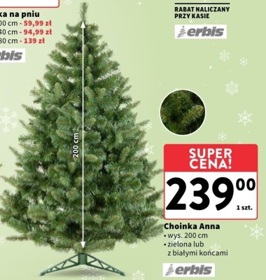 Choinka Anna 200 cm promocja w Intermarche