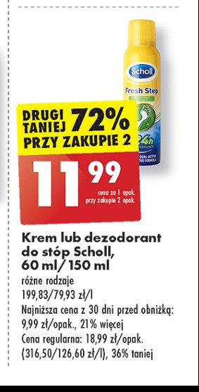 Fresh step foot spray Scholl odour control promocja