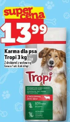 Karma dla psa Tropi z wołowiną 3 kg promocja w TOPAZ