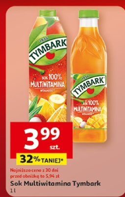 Sok Multiwitamina 1l Tymbark promocja w Auchan