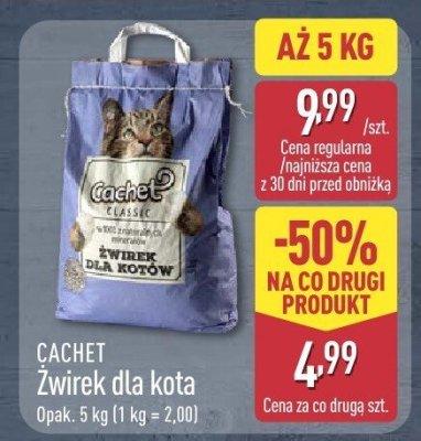Żwirek dla kota 5 kg promocja w Aldi