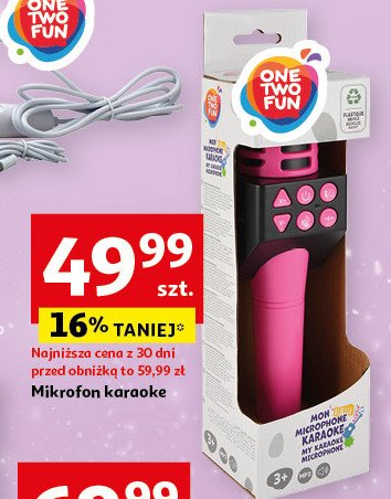 Mikrofon do karaoke One two fun promocja w Auchan