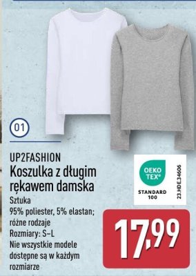 Koszulka z długim rękawem damska UP2FASHION promocja w Aldi