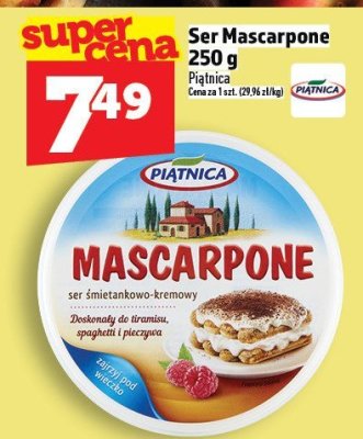 Ser Mascarpone Piątnica 250 g promocja w TOPAZ