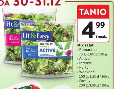 Mix sałat Active promocja w Intermarche