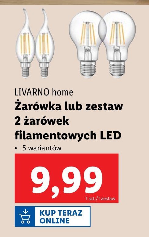 Żarówki LIVARNO HOME promocja w Lidl