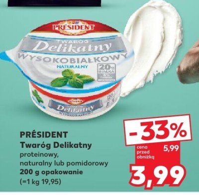 Twaróg Delikatny proteinowy promocja w Kaufland