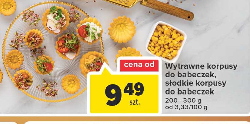 Korpusy do babeczek promocja